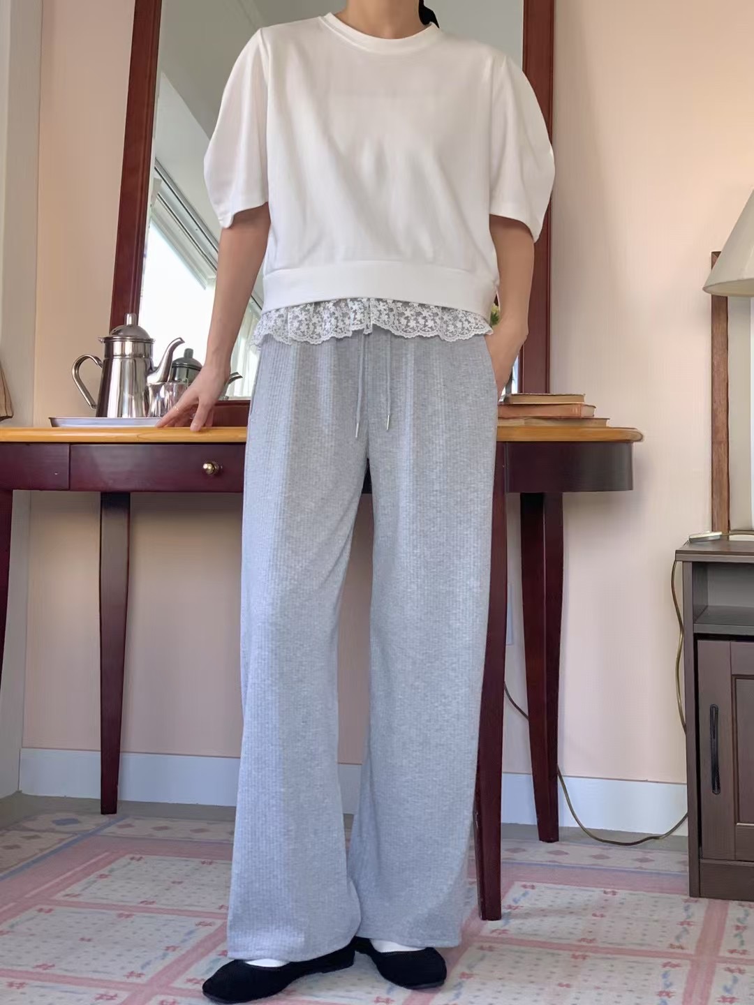 KIMFASHION直郵韓國代購㊣女裝新品熱賣時尚推薦休閑休閑褲KIMFASHION休閑褲