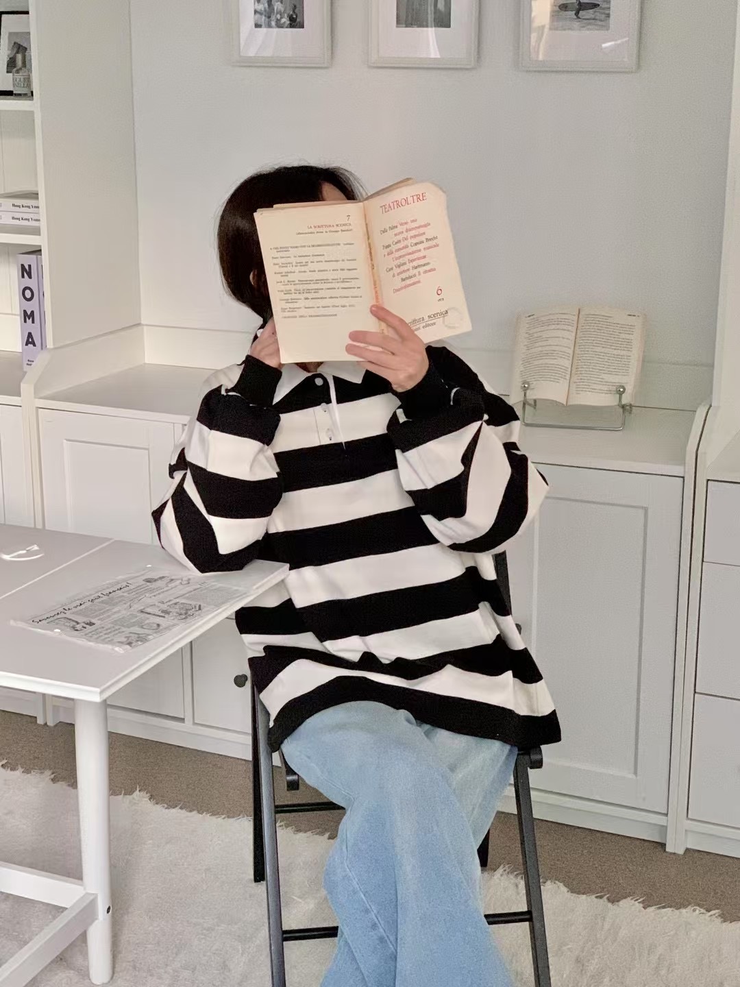 KIMFASHION韓國直郵㊣東大門實拍女裝新款25春夏熱賣長袖T恤KIMFASHION長袖T恤