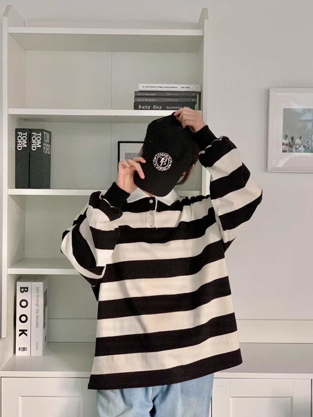KIMFASHION韓國直郵㊣東大門實拍女裝新款25春夏熱賣長袖T恤KIMFASHION長袖T恤