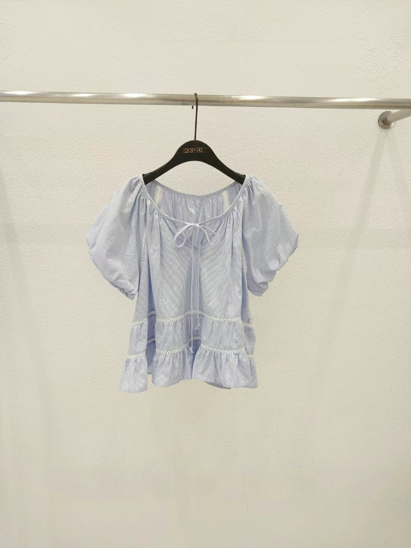 CORAL韓國㊣直郵東大門代購女裝新款25春夏熱賣休閑襯衫蕾絲衫CORAL襯衫/蕾絲衫