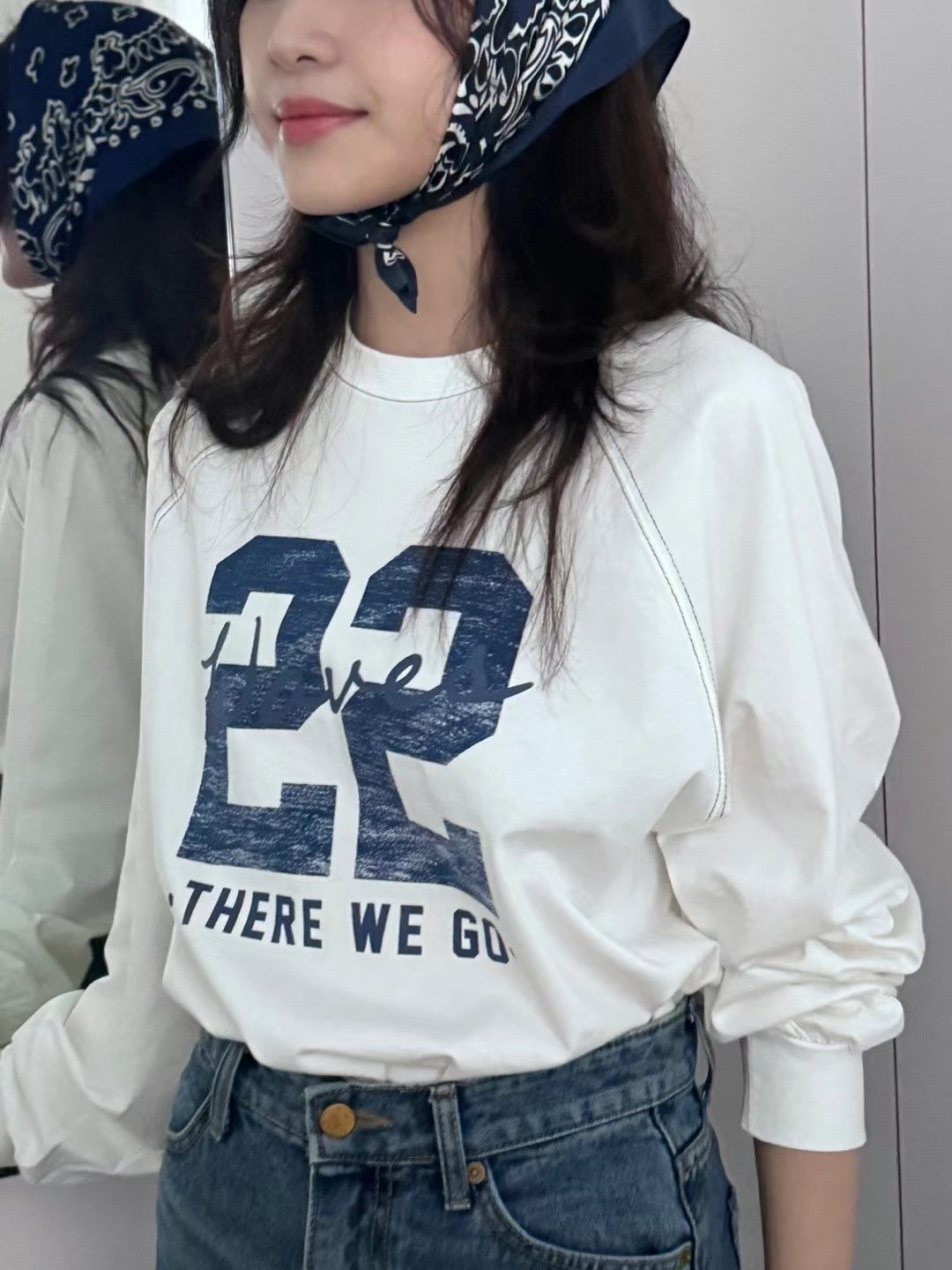 There’s韓國直郵㊣東大門實拍女裝新品25春夏推薦休閑長袖T恤There’s長袖T恤圖色2