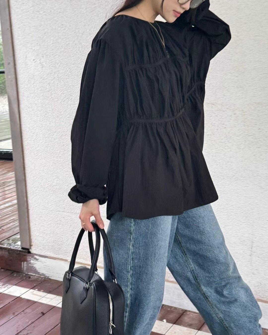 There’s韓國㊣直郵東大門代購女裝新款休閑推薦襯衫蕾絲衫There’s襯衫/蕾絲衫