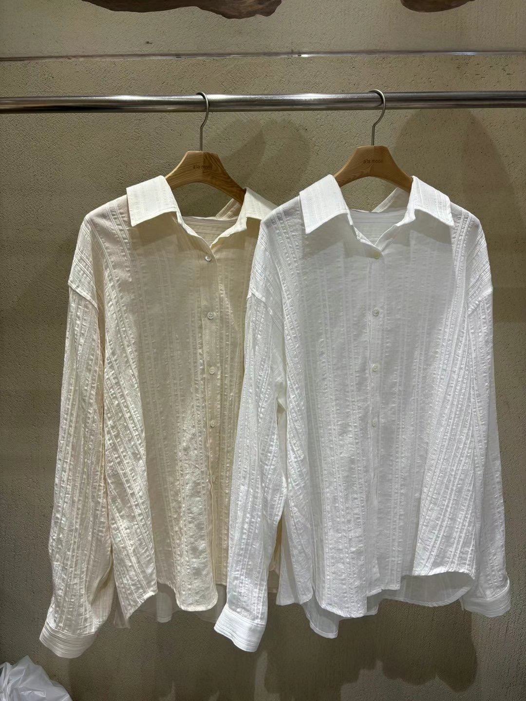 ALAMODE東大門直郵女士新品時尚人氣真品25春夏襯衫蕾絲衫棉質ALAMODE襯衫/蕾絲衫
