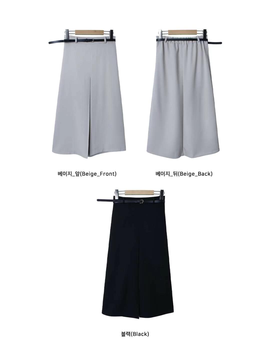 STELLA SKIRT東大門實拍女裝新款休閑熱賣真品職業長裙含腰帶STELLA SKIRT長裙