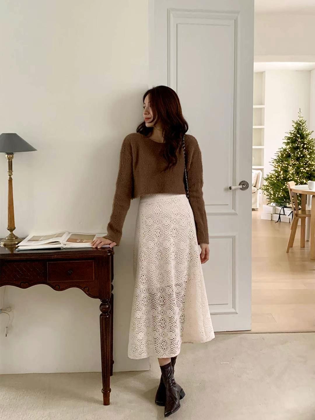 STELLA SKIRT東大門實拍女裝新款熱賣推薦職業25春夏休閑長裙STELLA SKIRT長裙