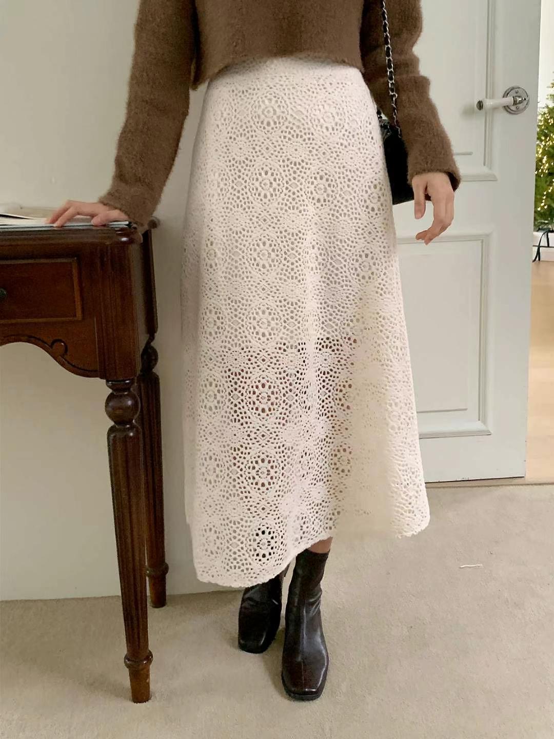 STELLA SKIRT東大門實拍女裝新款熱賣推薦職業25春夏休閑長裙STELLA SKIRT長裙
