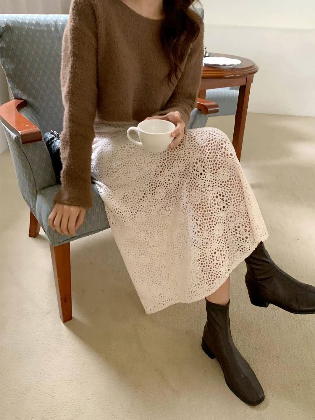 STELLA SKIRT東大門實拍女裝新款熱賣推薦職業25春夏休閑長裙STELLA SKIRT長裙