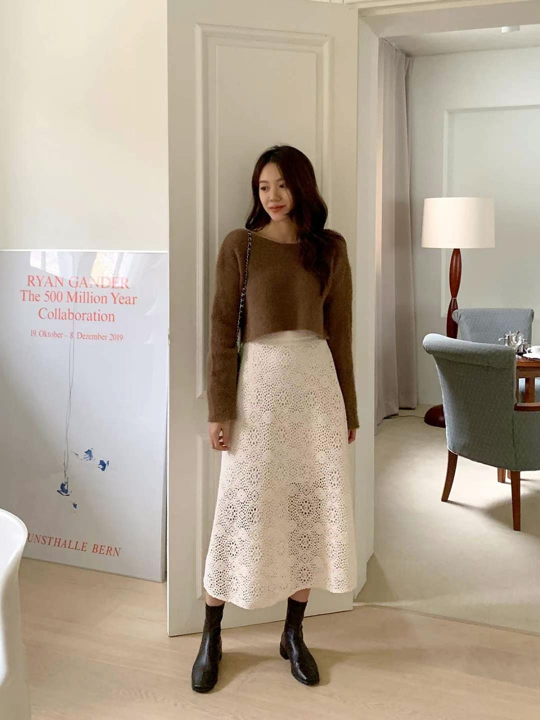 STELLA SKIRT東大門實拍女裝新款熱賣推薦職業25春夏休閑長裙STELLA SKIRT長裙