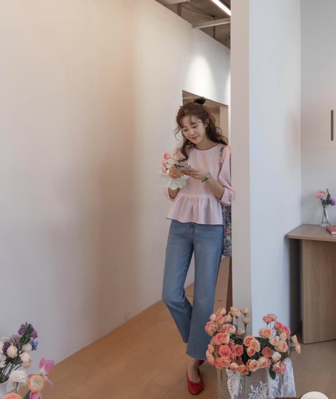 JNE東大門實拍女裝新品熱賣25春夏人氣推薦休閑職業襯衫蕾絲衫JNE襯衫/蕾絲衫
