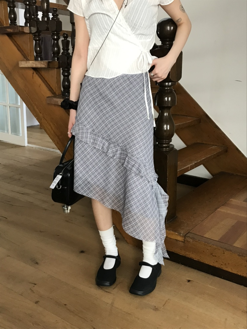 ESCHER東大門代購女裝新款推薦25春夏職業人氣半身裙中短裙ESCHER半身裙/中短裙