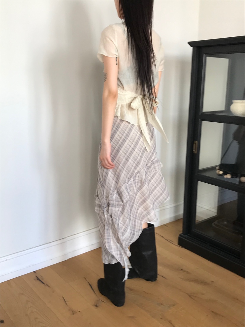 ESCHER東大門代購女裝新款推薦25春夏職業人氣半身裙中短裙ESCHER半身裙/中短裙