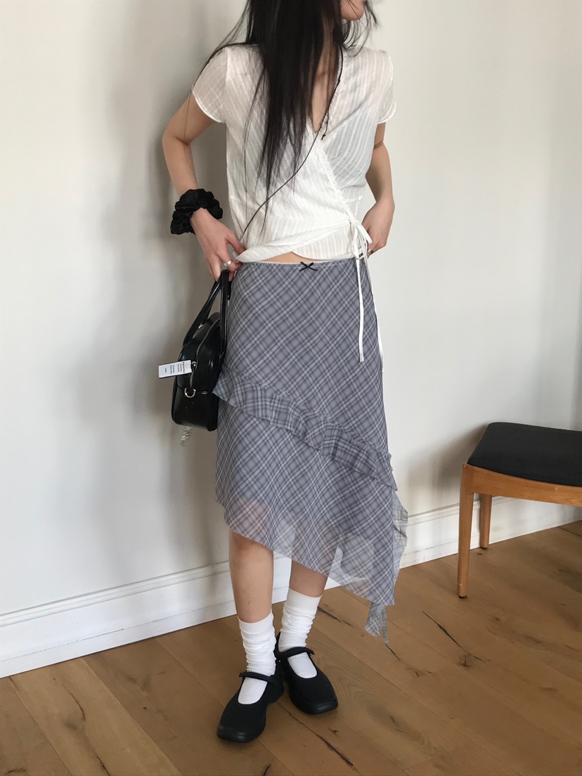 ESCHER東大門代購女裝新款推薦25春夏職業人氣半身裙中短裙ESCHER半身裙/中短裙