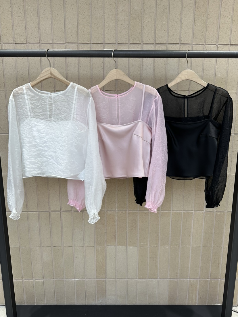 FOSET韓國直郵女士新品熱賣推薦時尚人氣真品職業25春夏套裝透明FOSET套裝