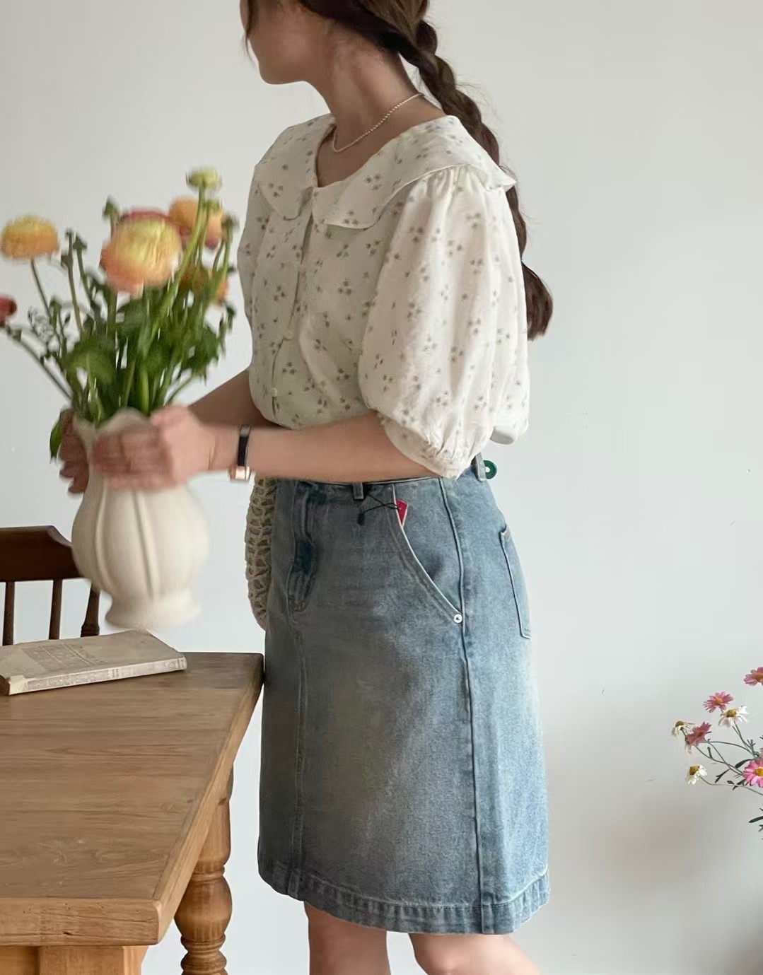 JNE韓國直郵女士新款時尚推薦職業人氣25春夏熱賣襯衫蕾絲衫JNE襯衫/蕾絲衫