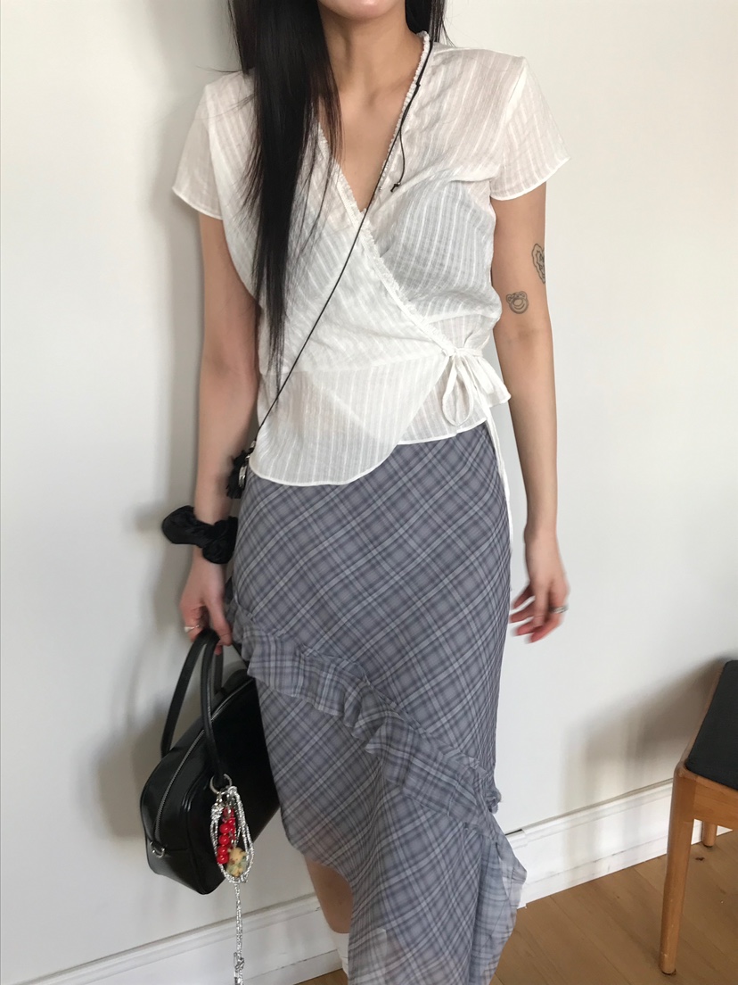 ESCHER韓國直郵女裝新款休閑時尚熱賣25春夏推薦襯衫蕾絲衫ESCHER襯衫/蕾絲衫