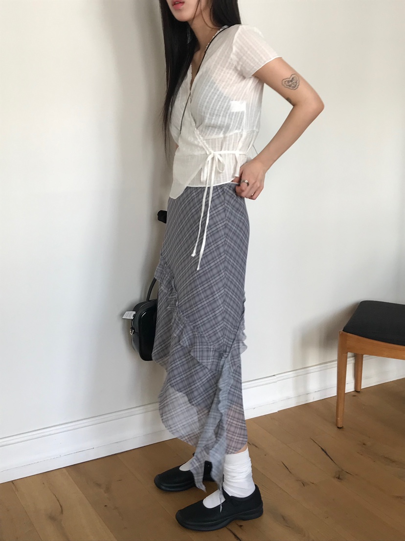 ESCHER韓國直郵女裝新款休閑時尚熱賣25春夏推薦襯衫蕾絲衫ESCHER襯衫/蕾絲衫