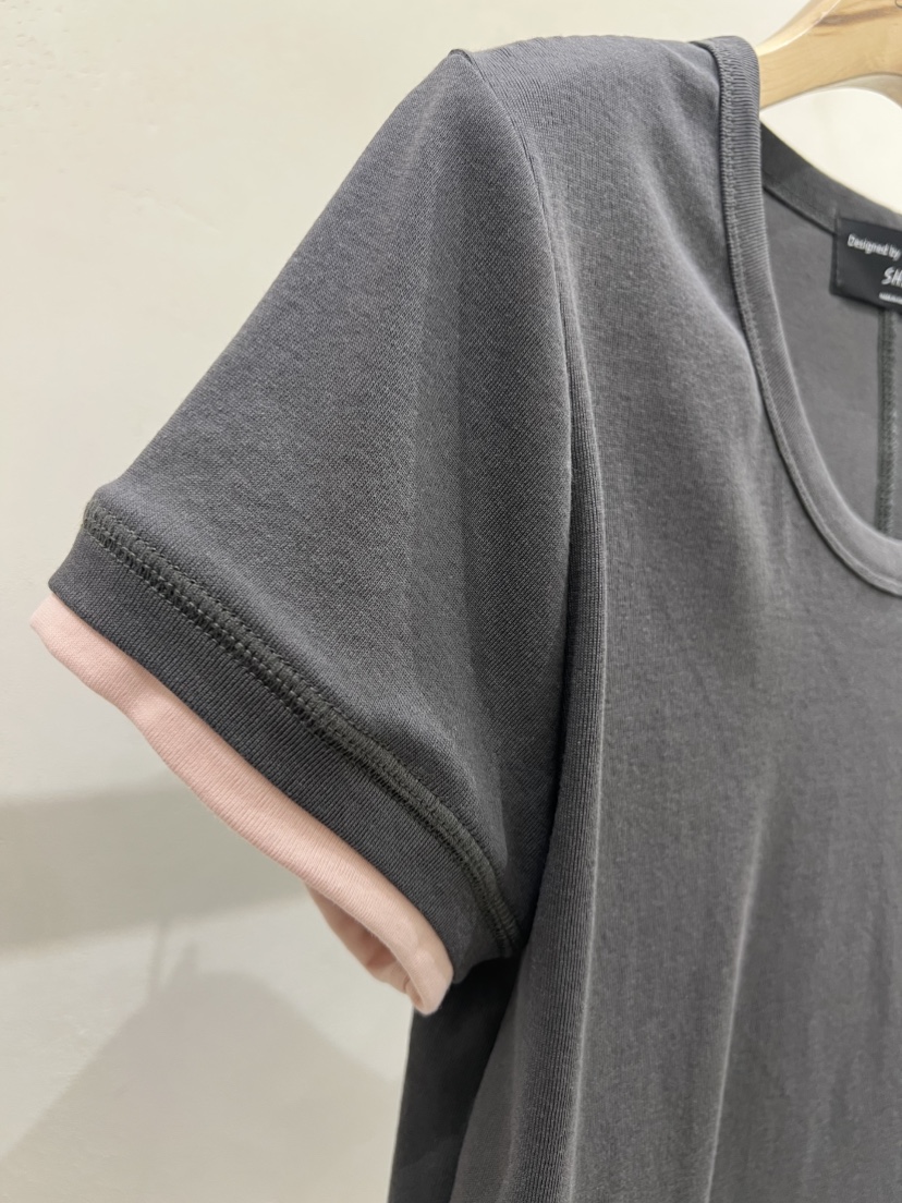 SHIRRING韓國代購女士新款真品休閑時尚推薦職業人氣T恤天絲SHIRRINGT恤