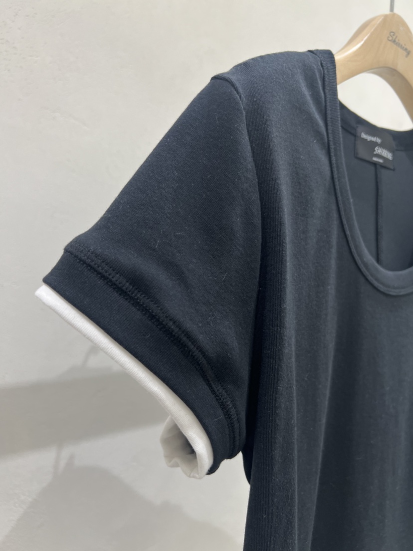 SHIRRING韓國代購女士新款真品休閑時尚推薦職業人氣T恤天絲SHIRRINGT恤