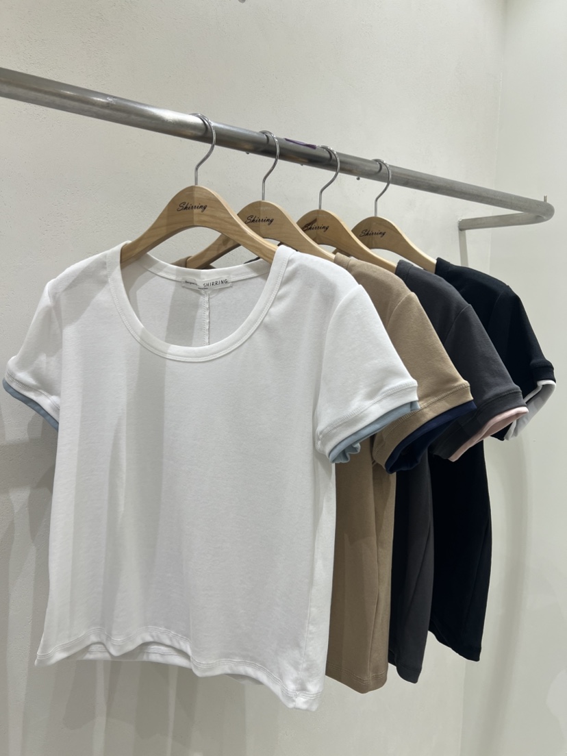 SHIRRING韓國代購女士新款真品休閑時尚推薦職業人氣T恤天絲SHIRRINGT恤