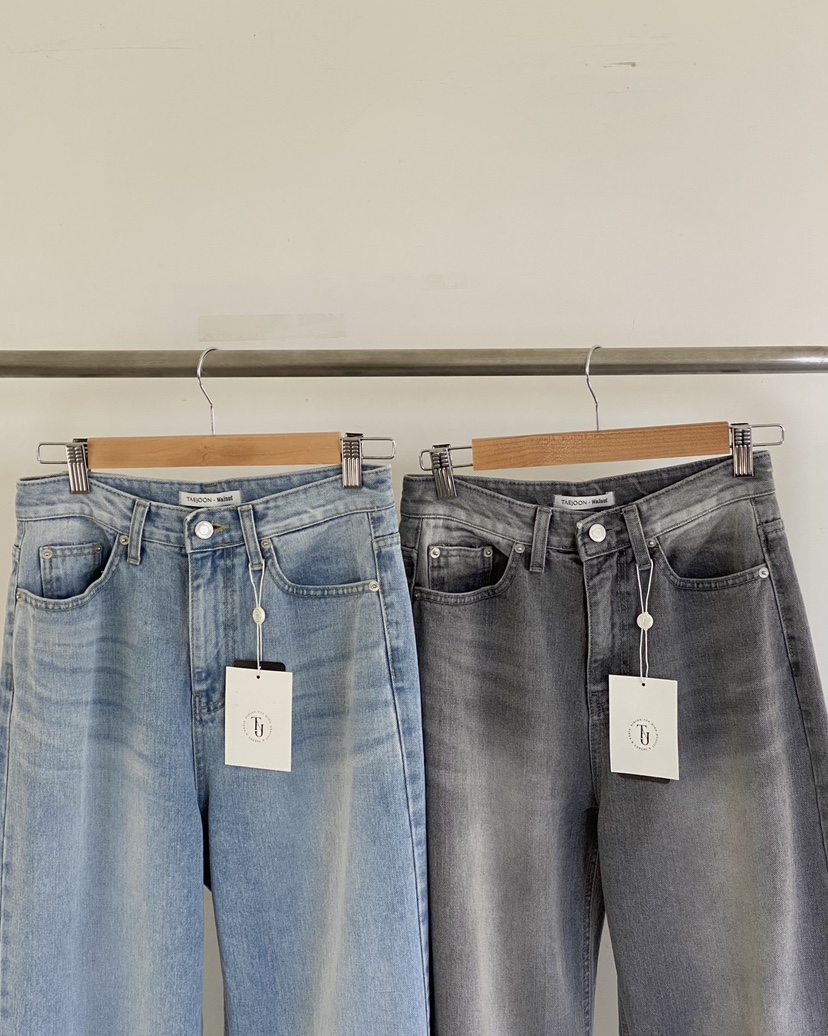 WALNUT/TAEJOON東大門代購女裝新款休閑推薦熱賣職業牛仔褲Walunt/TAEJOON牛仔褲