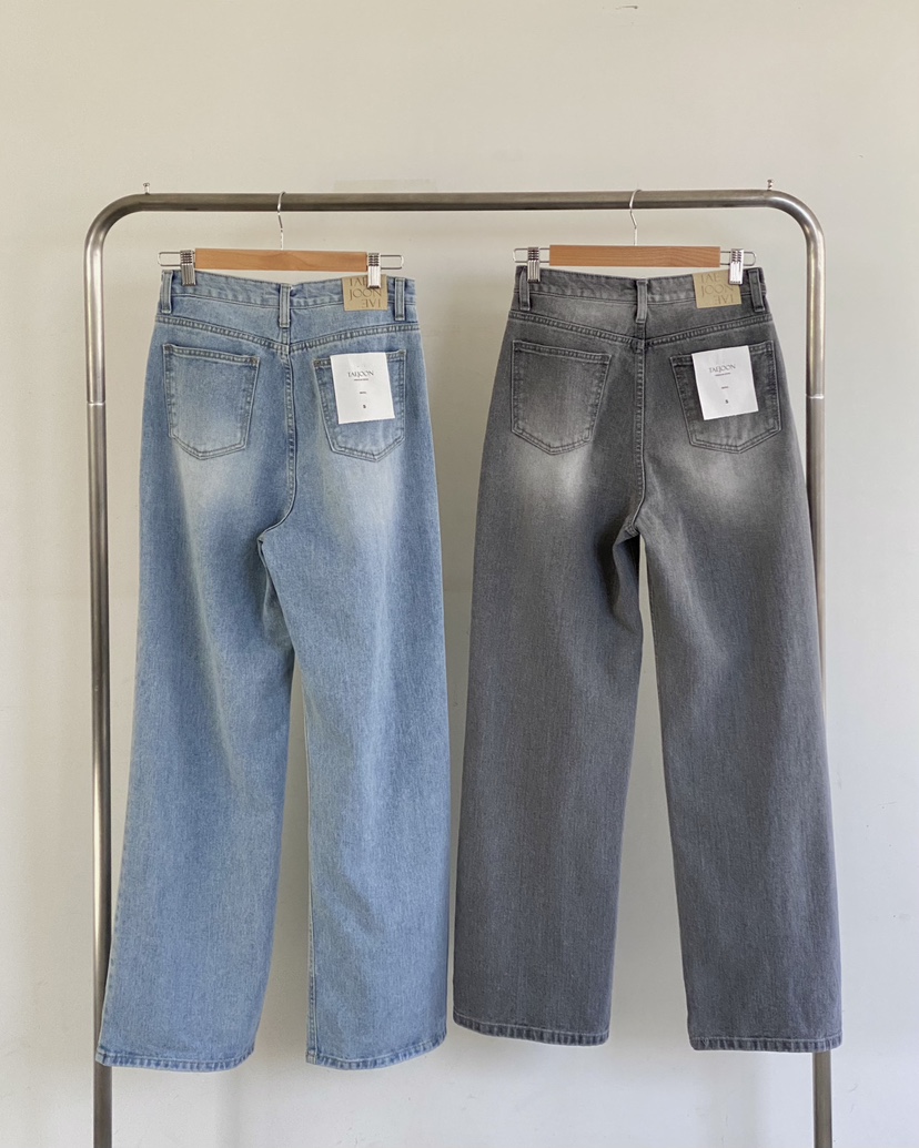 WALNUT/TAEJOON東大門代購女裝新款休閑推薦熱賣職業牛仔褲Walunt/TAEJOON牛仔褲