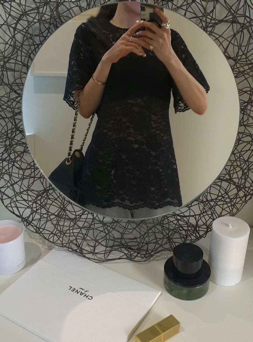GENTLE B直郵韓國代購㊣女裝新款25春夏襯衫蕾絲衫不含內搭GENTLE B襯衫/蕾絲衫