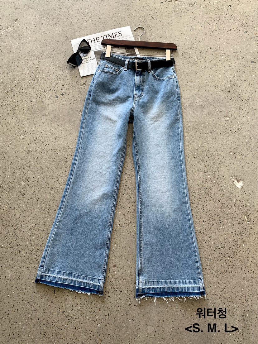 DAVICHI韓國直郵㊣東大門實拍女裝新款休閑時尚牛仔褲隨機腰帶DAVICHI牛仔褲