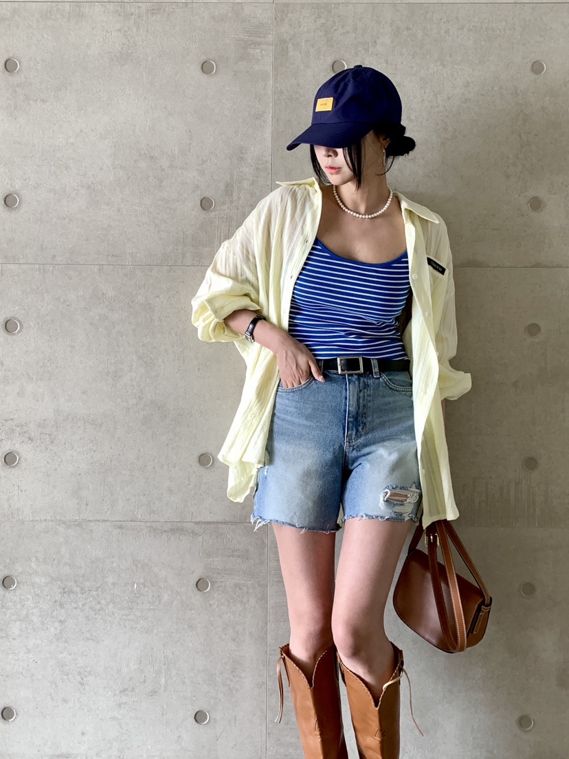 DAVICHI直郵韓國代購㊣女裝新品25春夏熱賣休閑時尚吊帶背心DAVICHI吊帶/背心