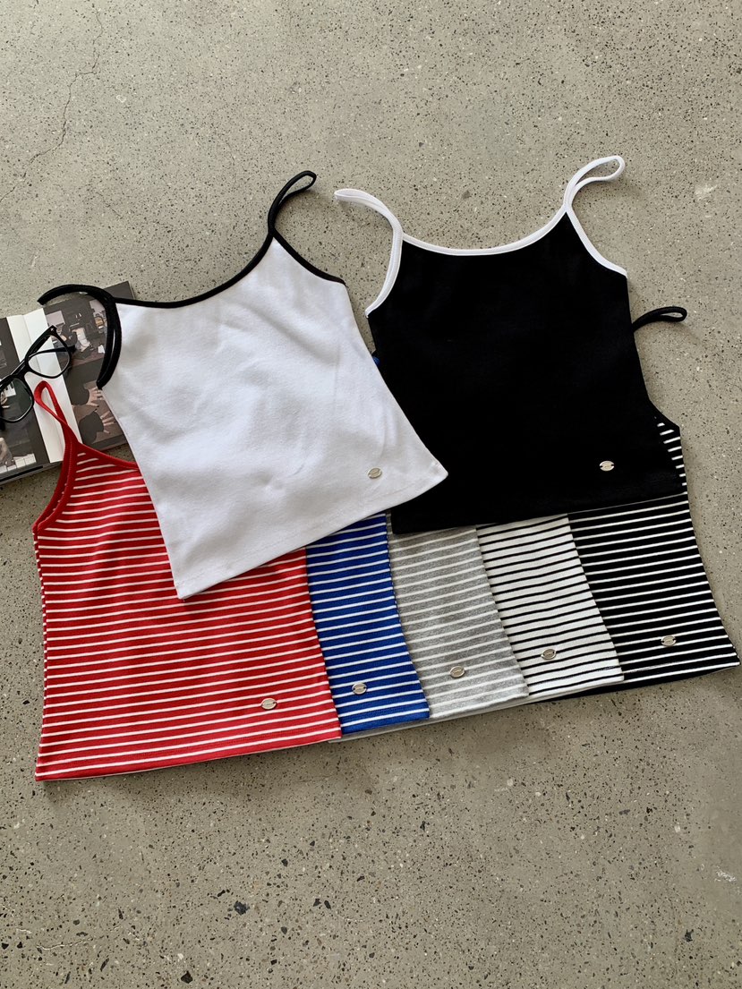 DAVICHI直郵韓國代購㊣女裝新品25春夏熱賣休閑時尚吊帶背心DAVICHI吊帶/背心