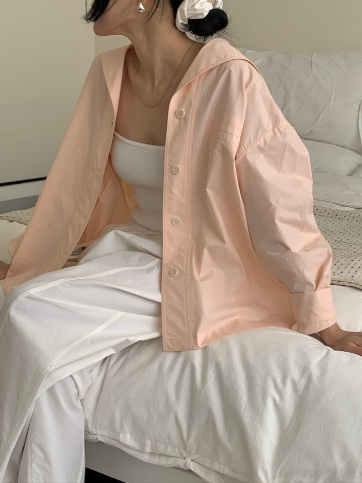 MILUI直郵韓國代購㊣女裝新款25春夏時尚熱賣人氣襯衫蕾絲衫HAUSWOMEN襯衫/蕾絲衫