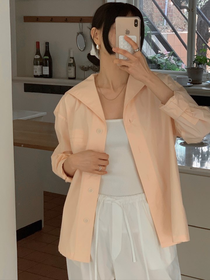 MILUI直郵韓國代購㊣女裝新款25春夏時尚熱賣人氣襯衫蕾絲衫HAUSWOMEN襯衫/蕾絲衫