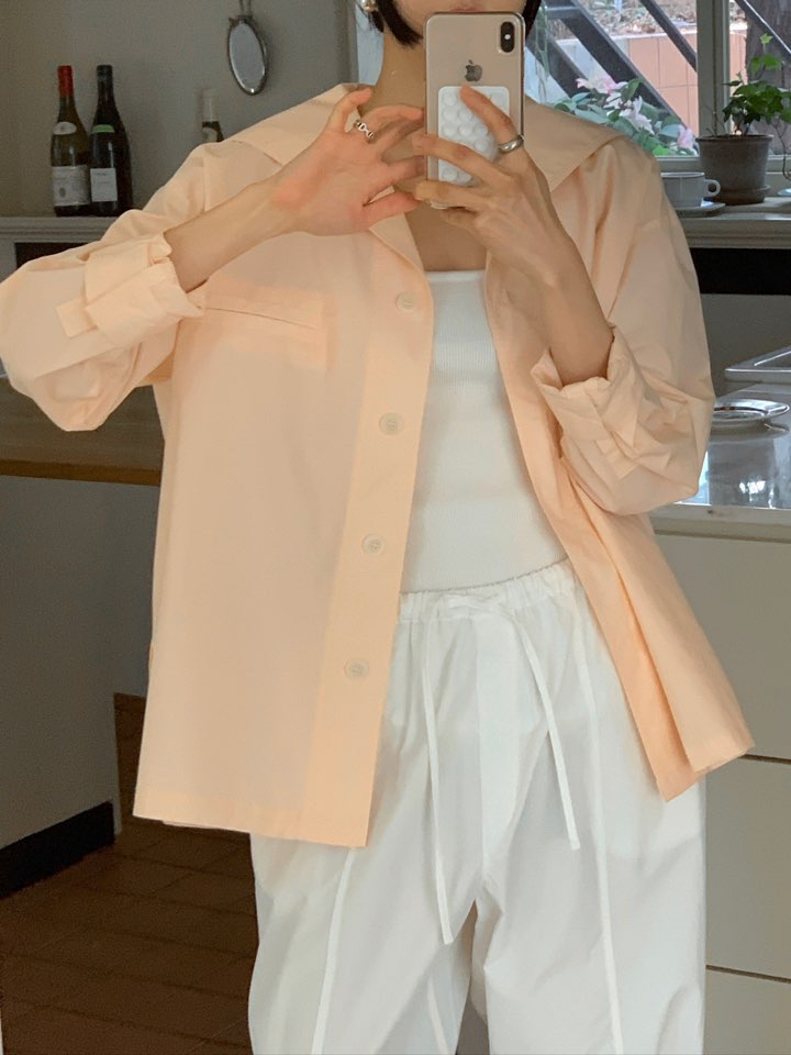 MILUI直郵韓國代購㊣女裝新款25春夏時尚熱賣人氣襯衫蕾絲衫HAUSWOMEN襯衫/蕾絲衫