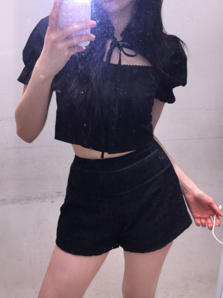 mars韓國直郵㊣女裝新款人氣熱賣時尚休閑推薦25春夏襯衫蕾絲衫mars襯衫/蕾絲衫