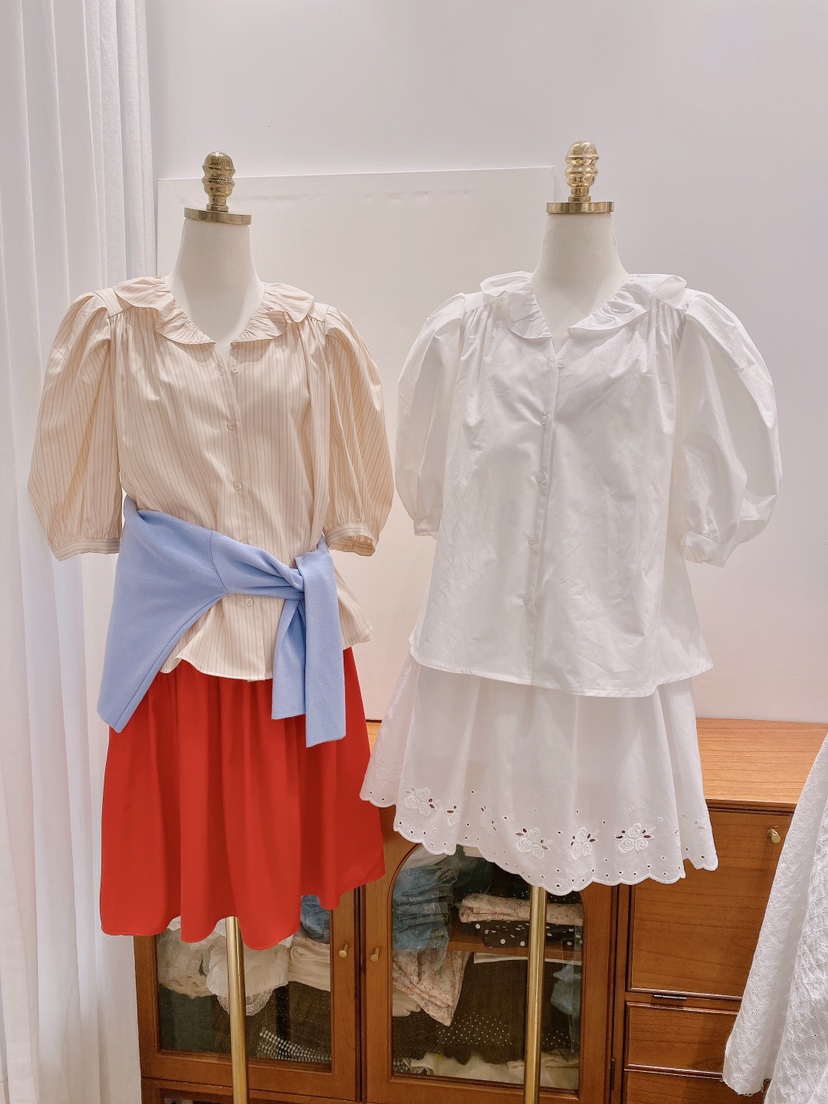 LETAILOR韓國直郵㊣女裝新品25春夏熱賣人氣休閑襯衫蕾絲衫LETAILOR襯衫/蕾絲衫