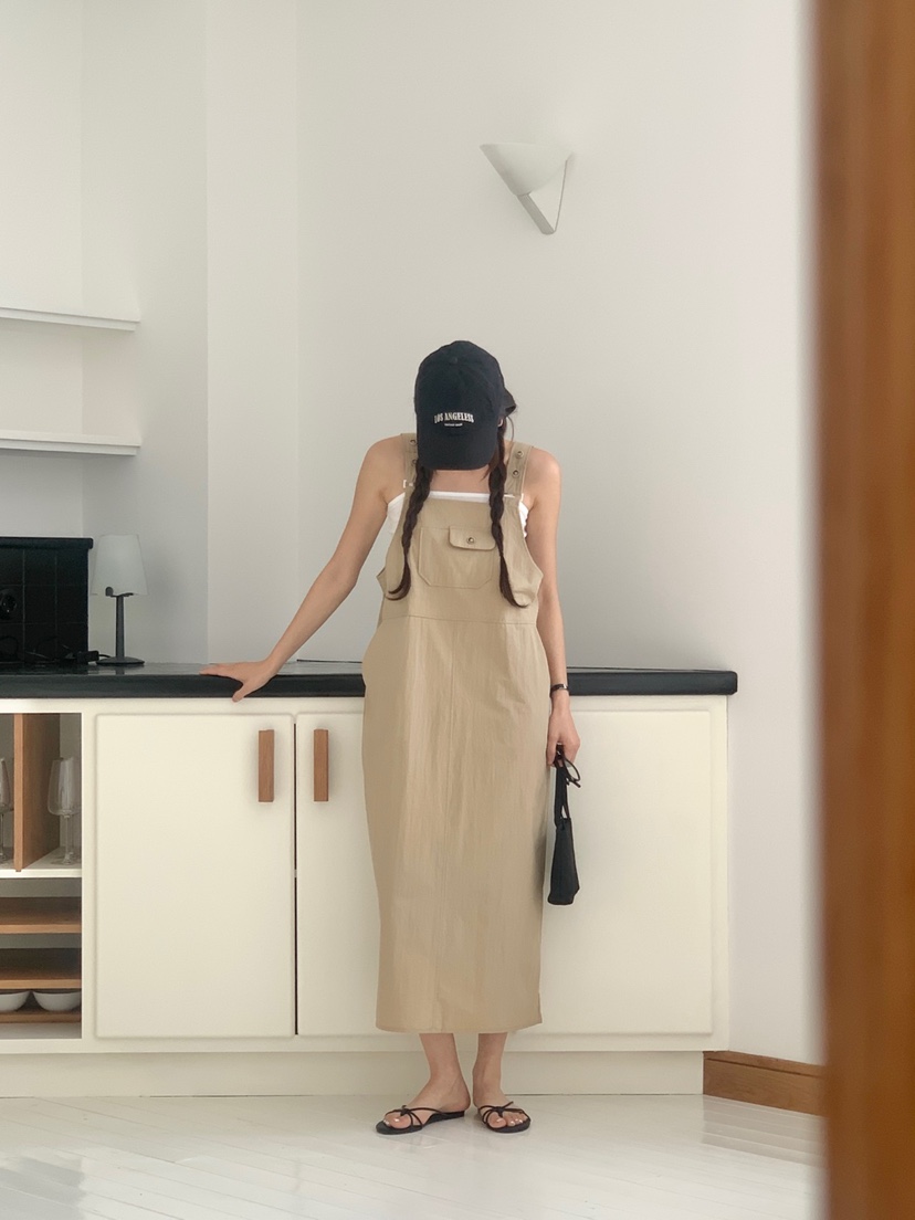 WOOD韓國直郵㊣女裝新品人氣熱賣25春夏時尚休閑推薦連衣裙WOOD連衣裙