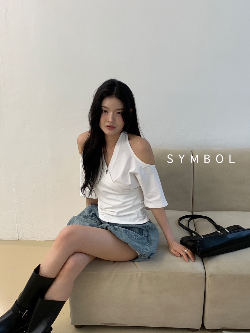 SYMBOL韓國㊣直郵東大門代購女裝新品人氣25春夏時尚熱賣T恤SYMBOLT恤