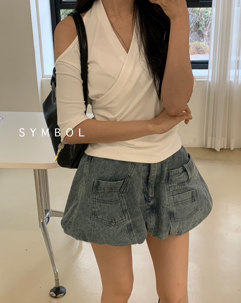 SYMBOL韓國㊣直郵東大門代購女裝新品人氣25春夏時尚熱賣T恤SYMBOLT恤