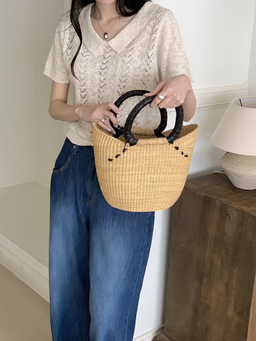 WOOD直郵韓國代購㊣女裝新品休閑熱賣推薦時尚人氣25春夏針織衫WOOD針織衫