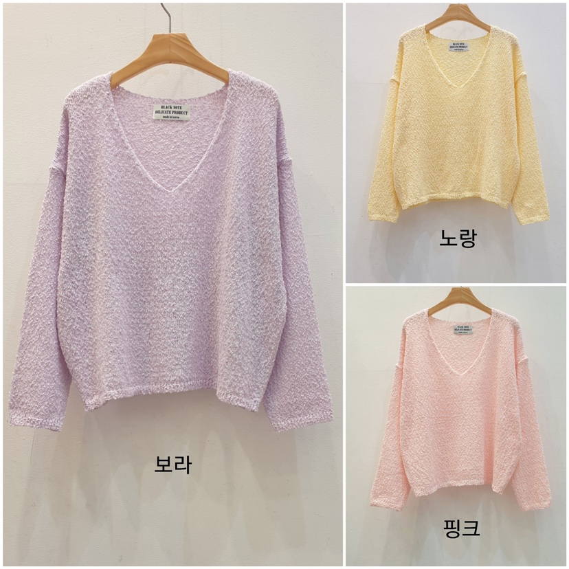 BLACK NOTE直郵韓國代購㊣女裝新款25春夏時尚熱賣人氣針織衫BLACK NOTE針織衫