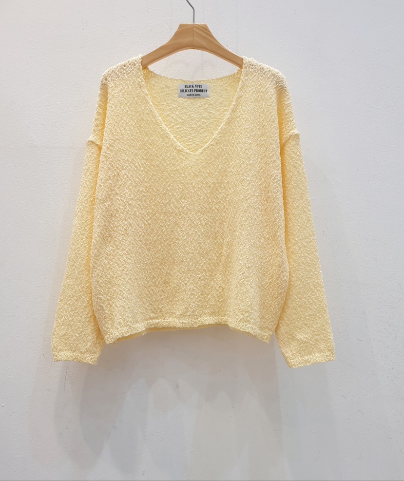 BLACK NOTE直郵韓國代購㊣女裝新款25春夏時尚熱賣人氣針織衫BLACK NOTE針織衫圖色1