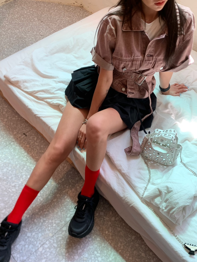 JIMMY韓國直郵㊣東大門實拍女裝新品25春夏人氣時尚短裙荷葉邊JIMMY/REMAKE短裙