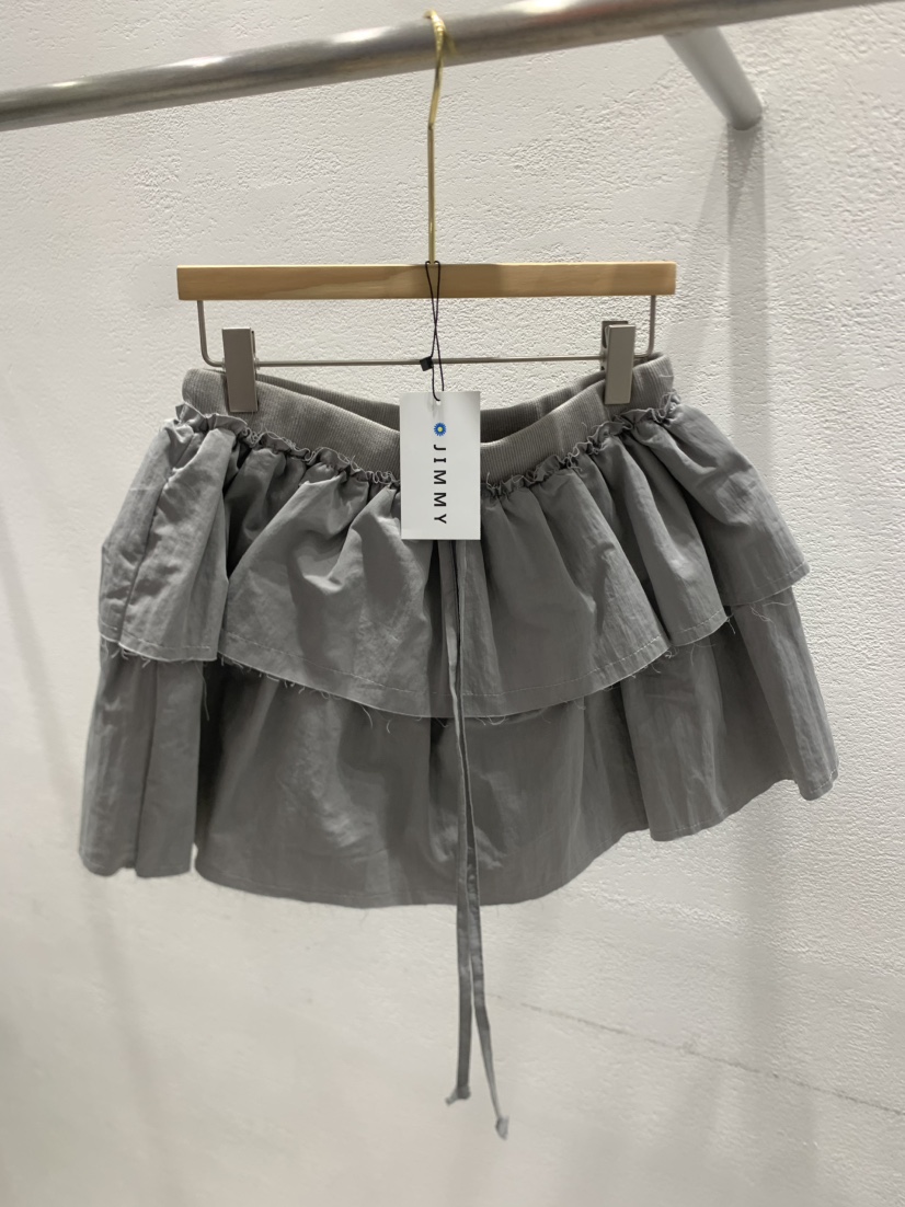 JIMMY韓國直郵㊣東大門實拍女裝新品25春夏人氣時尚短裙荷葉邊JIMMY/REMAKE短裙