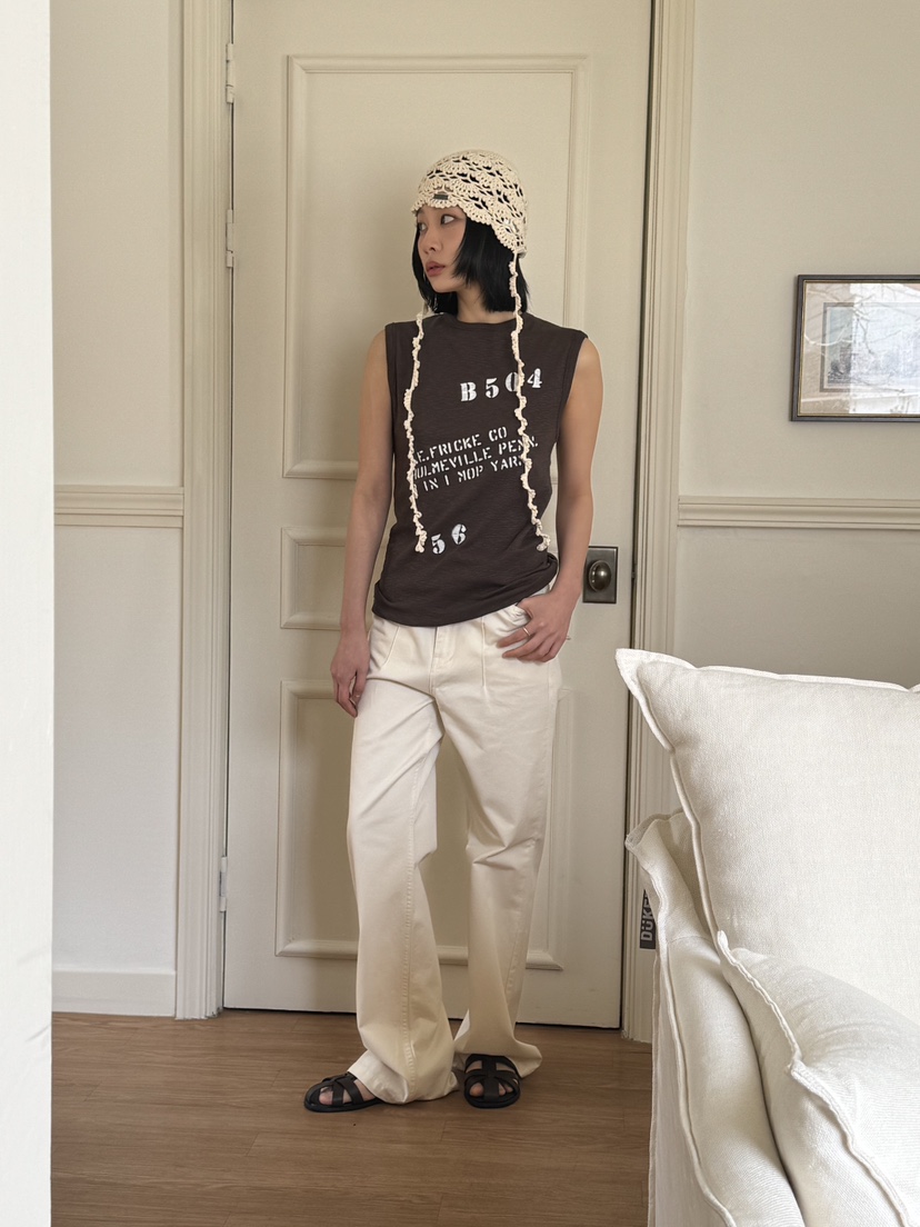 KARE/WEREPIECE韓國直郵㊣女裝新品推薦休閑25春夏休閑褲喇叭KARE/WEREPIECE休閑褲