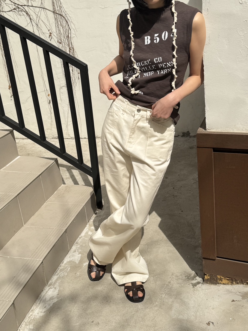 KARE/WEREPIECE韓國直郵㊣女裝新品推薦休閑25春夏休閑褲喇叭KARE/WEREPIECE休閑褲