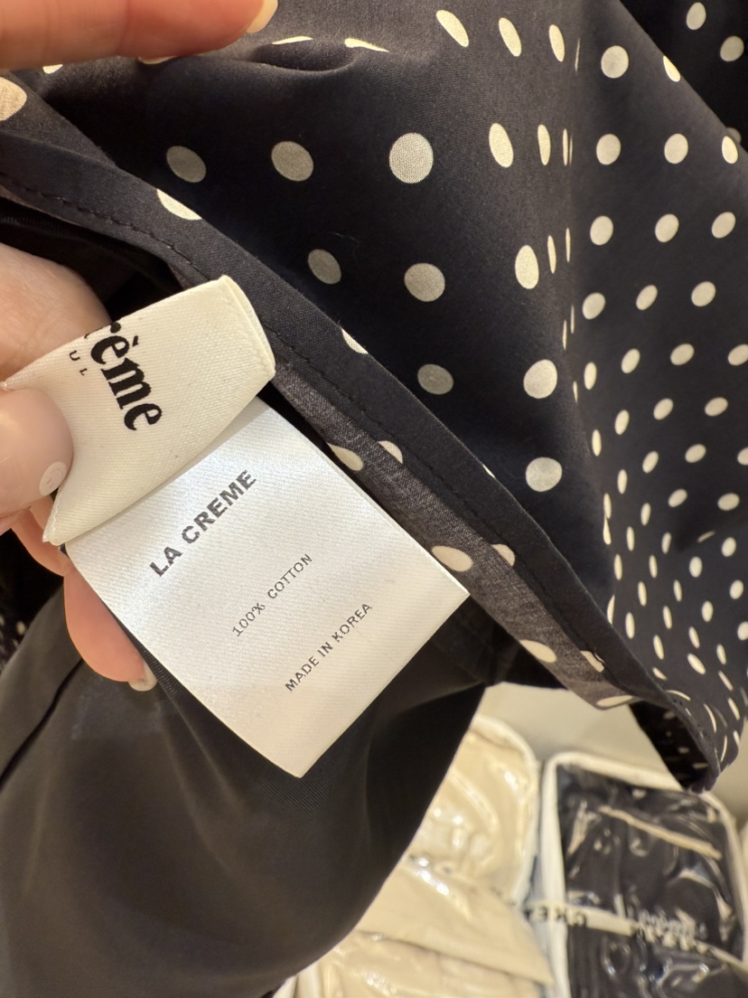 LA CREME韓國直郵㊣東大門實拍女裝新款休閑時尚25春夏連衣裙LA CREME連衣裙