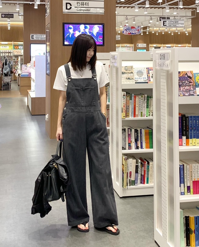 COURGETTE韓國直郵㊣女裝新款人氣時尚推薦25春夏休閑背帶褲COURGETTE背帶褲
