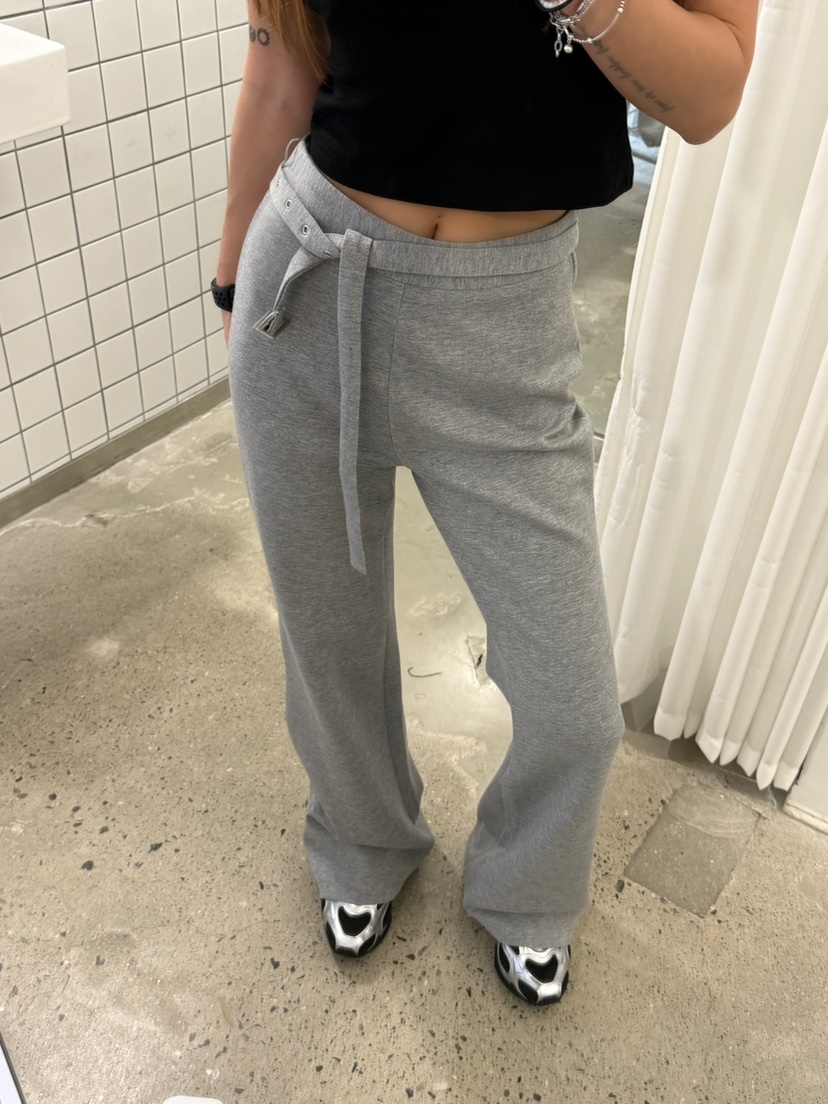 JIMMY韓國直郵㊣女裝新款休閑25春夏推薦人氣熱賣休閑褲含腰帶JIMMY/REMAKE休閑褲