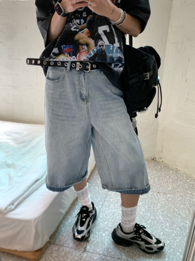 JIMMY韓國直郵㊣東大門實拍女裝新品人氣休閑時尚推薦熱賣短褲JIMMY/REMAKE短褲