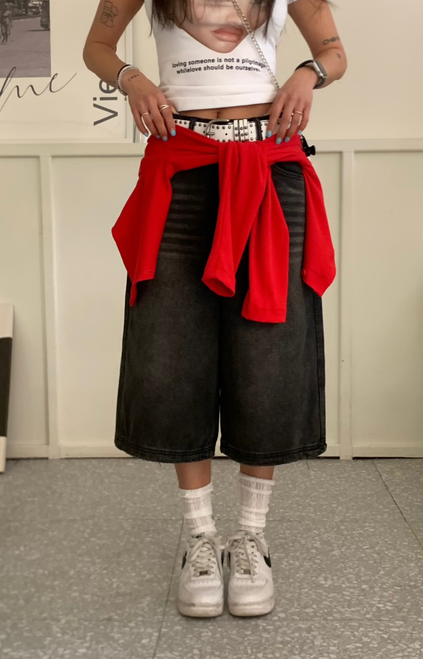 JIMMY韓國直郵㊣東大門實拍女裝新品人氣休閑時尚推薦熱賣短褲JIMMY/REMAKE短褲