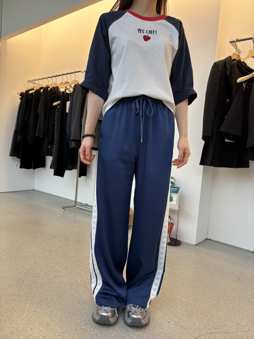 JUJU韓國㊣直郵東大門代購女裝新品人氣推薦25春夏休閑休閑褲JUJU休閑褲